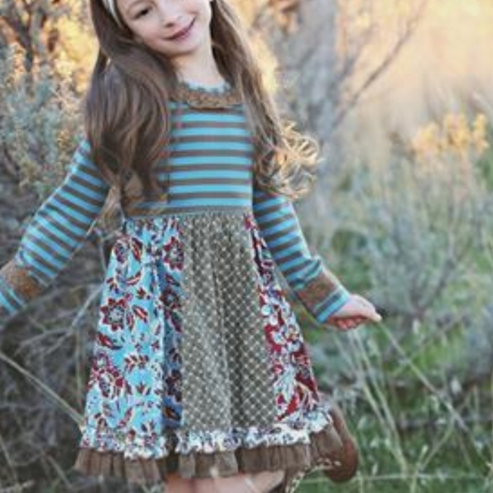 Jak and Peppar girls harvest splendor dress size 7